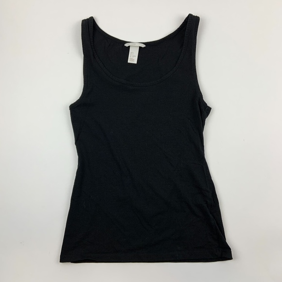 HM Tank Top Womens Small Round Neck Black - Picture 1 of 6